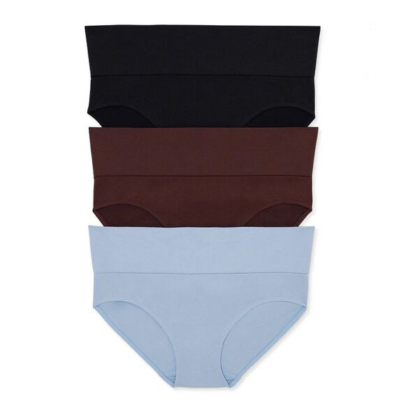 Women’s Destination Maternity Foldover Bikini Panty 2, 3-Packs Size L - Picture 4 of 9